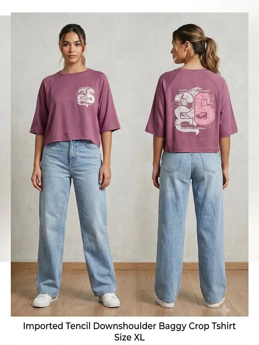 Imported Graphic T-Shirt — Purple XL wholesale