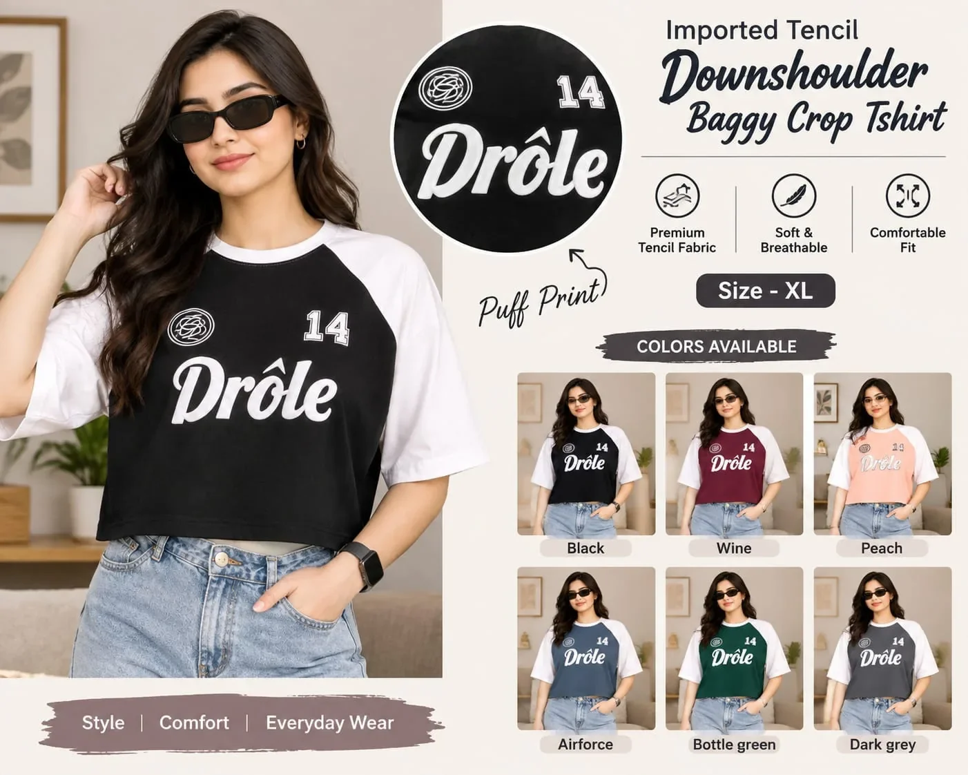 CityBreez 1818 Puff Print T-Shirt — Wine XL wholesale