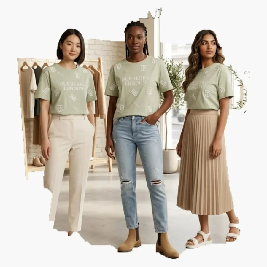Sage Coordinated Graphic Tee wholesale ladies clothing