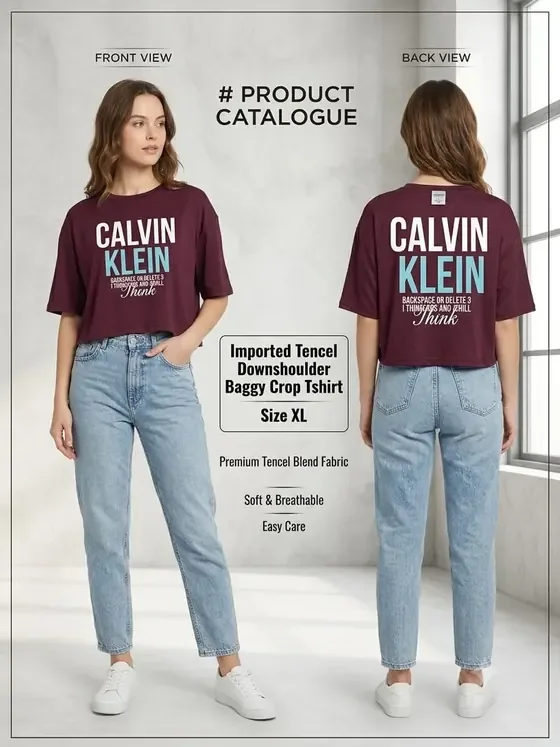 Calvin Klein Graphic T-Shirt — Wine wholesale